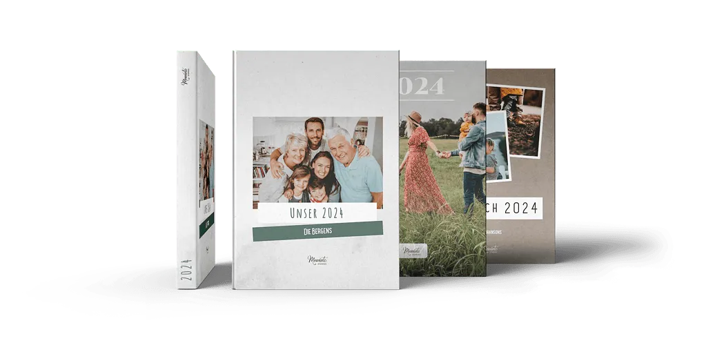 Several Family Yearbooks with photographs and personal stories